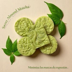 Handmade Sweet Almond Matcha Green facial Soap